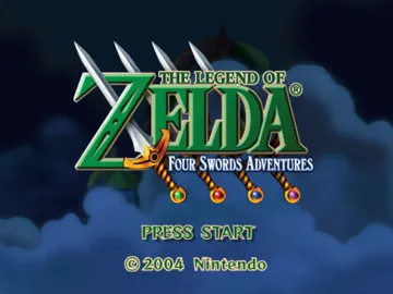 Legend of Zelda, The - Four Swords Adventures screen shot title